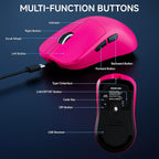EWEADN X23Pro Wireless Gaming Mouse, 2.4G/BT5.0/USB-C Esports Gaming Mouse - Image 8