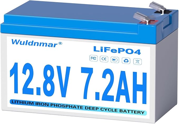 12V 7.2Ah LiFePO4 Battery, Lithium Battery by Wuldnmar