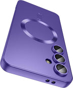Magnetic for Samsung Galaxy S24 FE Case Slim Soft Silicone Bumper Shockproof by LEKEVO