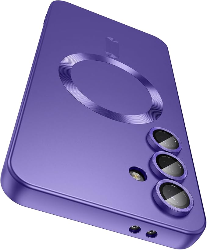 Magnetic for Samsung Galaxy S24 FE Case Slim Soft Silicone Bumper Shockproof by LEKEVO