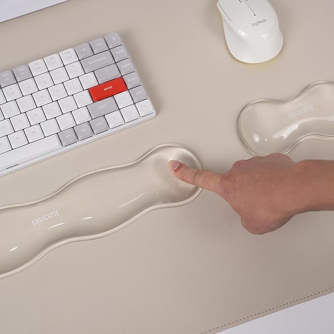 CASUCATTE-Clear Gel Wrist Rest for Keyboard - Image 3