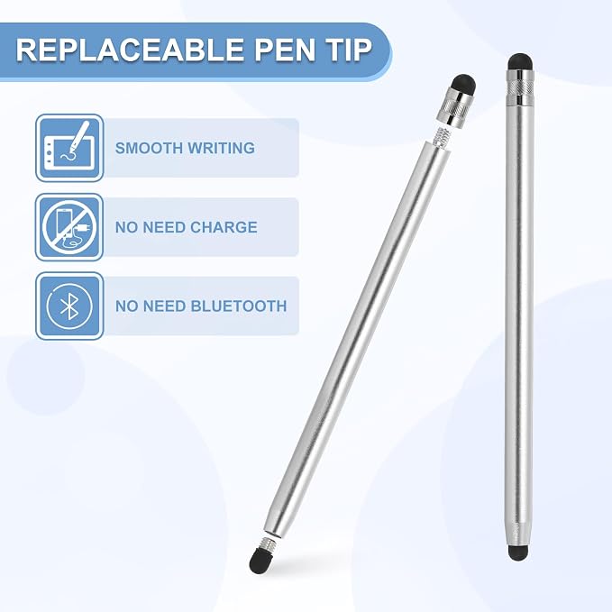 PATIKIL 5 Pcs Stylus Pens for Touch Screens, 2 in 1 High Sensitivity Universal - Image 4