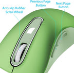 memzuoix 2.4G Wireless Mouse, 1400 DPI Mobile Optical Cordless Mouse - Image 4