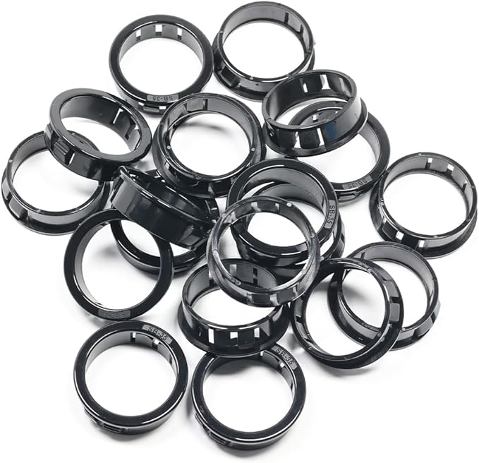 1-3/8" Black Snap-in Knockout Insulating Bushing Grommets, Plastic Cable Hole by EASYEAH