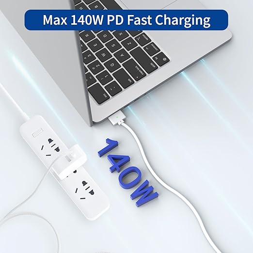 140W USB-C to Magnetic 3 Cable, Safe Charging Cable Compatible - Image 2