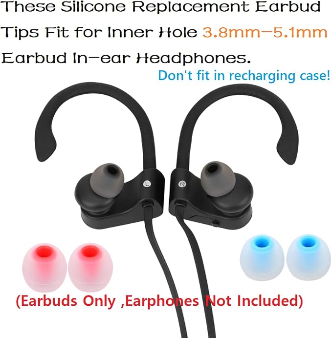 9 Pairs Earbuds Replacement Tips SML, Soft Comfortable Silicone Earbud Tips Fit - Image 4