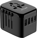 Universal International Power Travel Plug Adapter, 5 in 1 European Travel Plug by VYLEETechnology