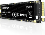 KOOTION 512GB PCIe 3.0 M.2 Internal Solid State Drive PCle 3.0x4 SSD NVMe M.2 by KOOTION