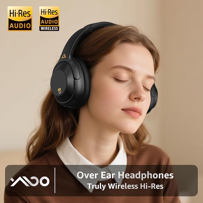 YMOO Bluetooth 5.3 Hybrid Active Noise Cancelling Headphones - Image 2