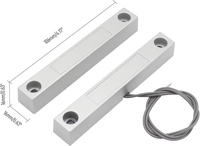 Magnetic Reed Switch Wired Surface Mount Normally Closed NC Contact Sensor - Image 2