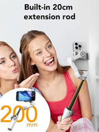 Smart X2 Gimbal Stabilizer for iPhone, Built-in 20cm Extension Rod, 3-axis - Image 2