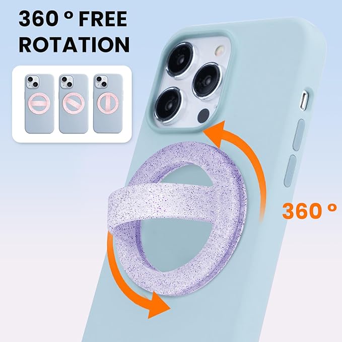 Magnetic Silicone Ring Grip Phone Holder, Loop Grip Phone Holder, Magnetic - Image 3