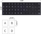 English Keyboard Stickers, 2 Pack Replacement Keyboard Letters Sticker - Image 6