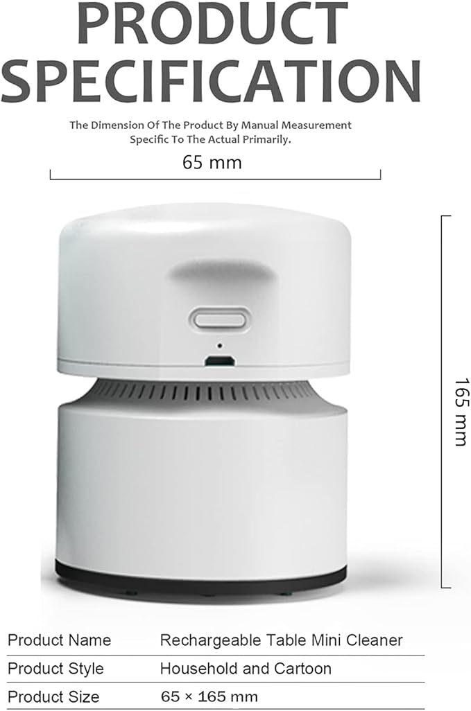 ODISTAR Desktop Vacuum Cleaner, Mini Table dust Sweeper Energy Saving - Image 2