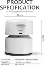 ODISTAR Desktop Vacuum Cleaner, Mini Table dust Sweeper Energy Saving - Image 2