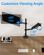 MOUNTUP Vertical Dual Monitor Mount Holds 4.4-17.6lbs, Dual Monitor Stand - Image 5