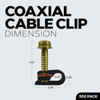 Best Connections Coaxial Cable Clips - Image 2