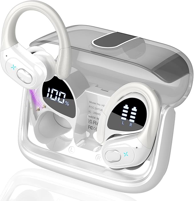 Wireless Earbuds 75hrs Bluetooth 5.4 Headphone Sport, 2026 Bluetooth Earbuds by Aptkdoe