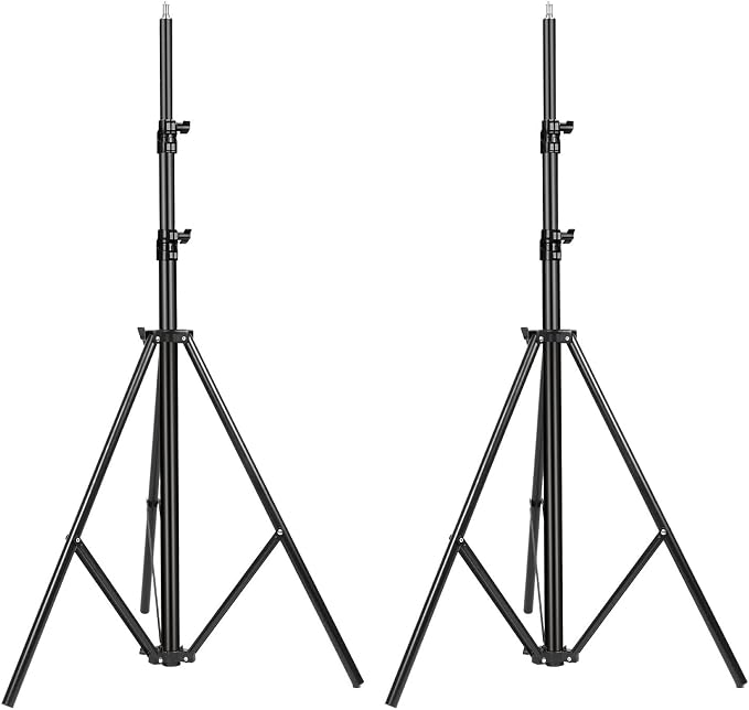 2 Packs Heavy Duty Light Stand 10ft/300cm, Adjustable Air-Cushioned Metal by SUPON