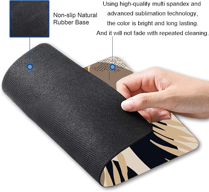Mouse Pad, Premium-Textured Mouse Mat Square Waterproof Non-Slip Rubber Base - Image 2