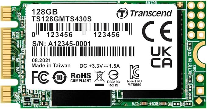 Transcend 128GB M.2 2242 SATA III SSD by Transcend