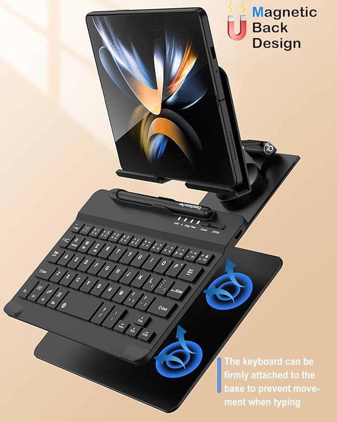 for Samsung Galaxy Z Fold 7 6 5 4 All Fold Smartphones Bluetooth Keyboard and - Image 4