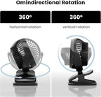 Shinebella AA Battery Powered Clip on Fan - Image 5