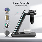 Wireless Charger for Samsung, 3 in 1 Fast Charging Station for Samsung Galaxy - Image 5