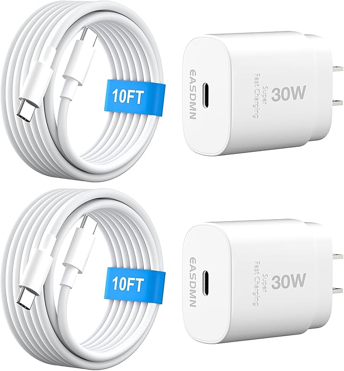 30W USB C i Phone 16 15 Charger Fast Charging, i Pad Pro/Air/Mini by EASDMN