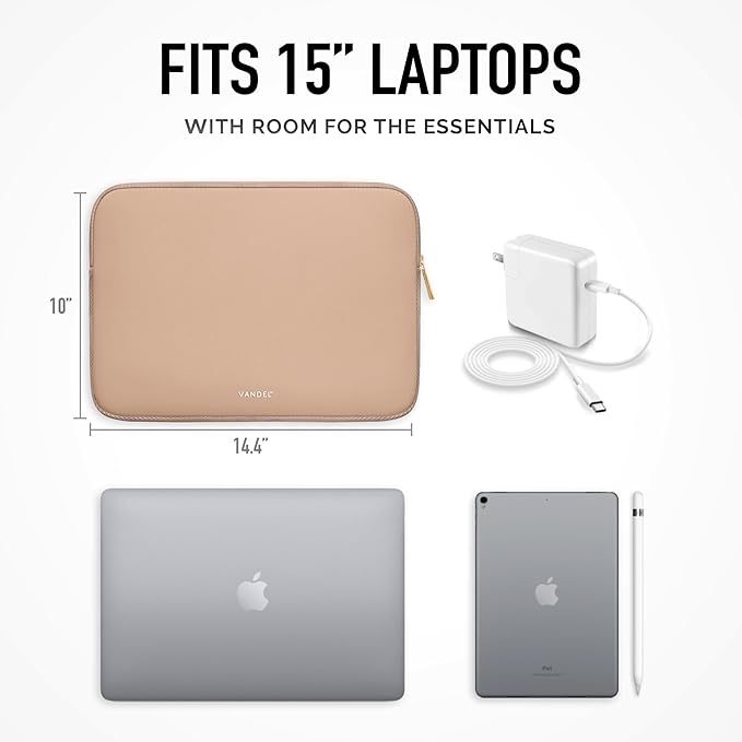 Vandel Slim MacBook Air 15 Inch Laptop Sleeve, 15 inch Laptop Case, Protective - Image 4