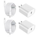 iPhone 15 Charger Fast Charging, 20W USB C Charger Block Plug Brick 10FT USB C by TrimDish