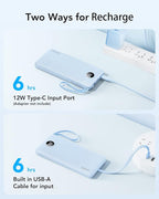 VRURC 10000mAh Power Bank Built-in Cables, Portable Charger - Image 6
