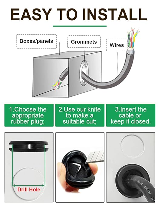 110 Pcs Rubber Grommets Kit - Image 5