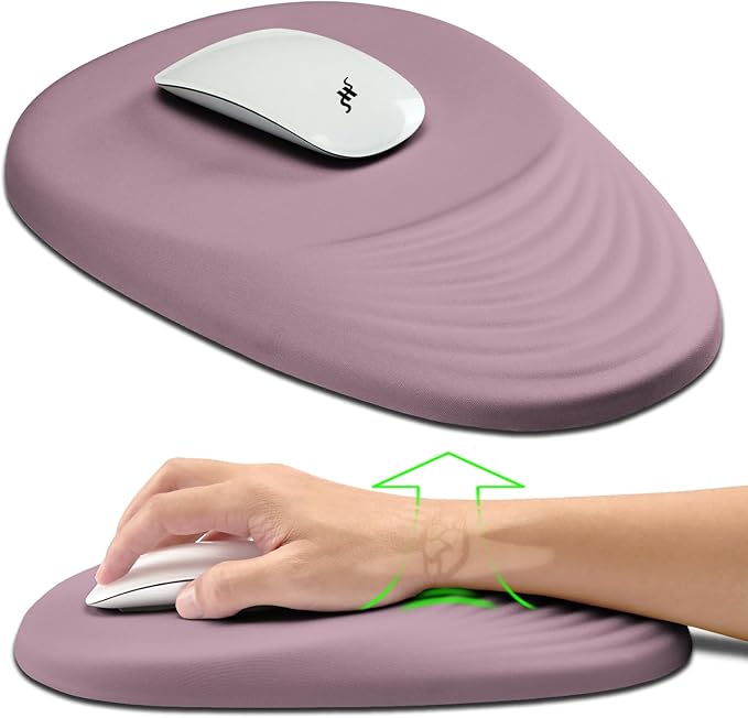 Hokafenle Ergonomic Mouse Pad Wrist Support, Terraced Slope Carpal Tunnel Wrist by Hokafenle