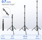 Sensyne 67" Phone-Tripod, Extendable Cell Phone Tripod Stand & Selfie Stick - Image 4