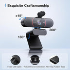 EMEET C960 4K Webcam with Tripod, 4K UHD Sony Sensor, 3 Adjustable Height Mini - Image 8