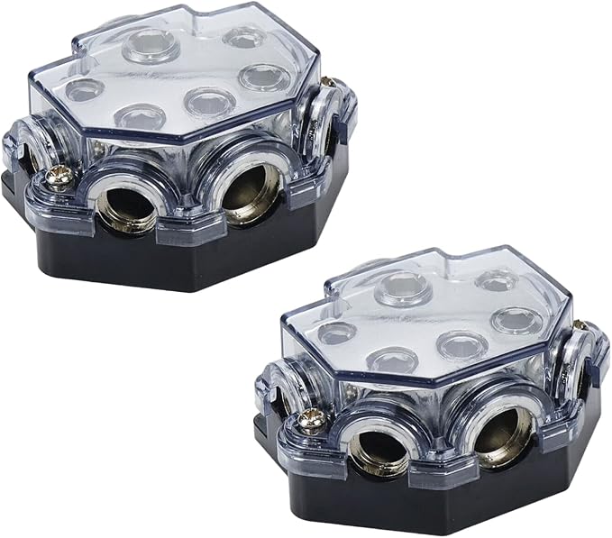 2pc Power Distribution Block Car Audio 1 in 5 Ways Out Car Audio Distributions by SSYDIEN