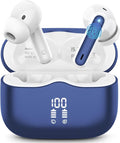 Wireless Earbuds, 4 ENC Noise Cancelling Mic Wireless Earphones 40H, in-Ear by XINWLD