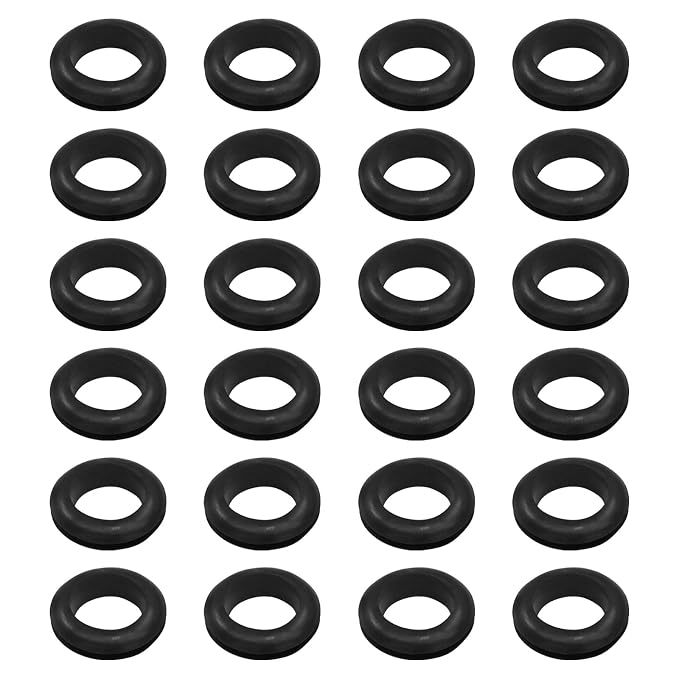 24 Pcs Rubber Grommets, 5/8" Inside Diameter 3/4" Drill Hole Rubber Wire by Kyuionty