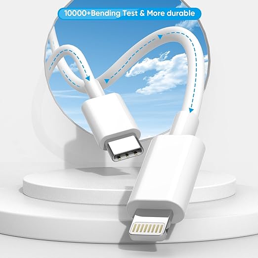 Fast iPhone 14 Charger 3Pack, 10FT USB C to Lightning Charging Cord - Image 4
