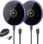 Wireless Charger 2Pack 6FT 15W Samsung Magnetic Wireless Charger Fast Charging by ChargingExpertBesideYou