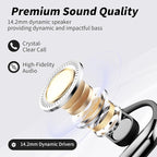 Open Ear Clip Wireless Earbuds Bone Conduction Headphones, Open Ear Design - Image 6
