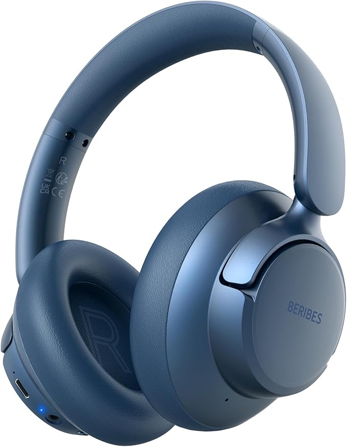 BERIBES Upgraded Hybrid Active Noise Cancelling Wireless Headphones by BERIBES