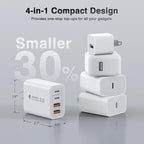 USB C Wall Charger, 40W Fast USB C Charger Block, 4-Port PD+QC Wall Plug Power - Image 8