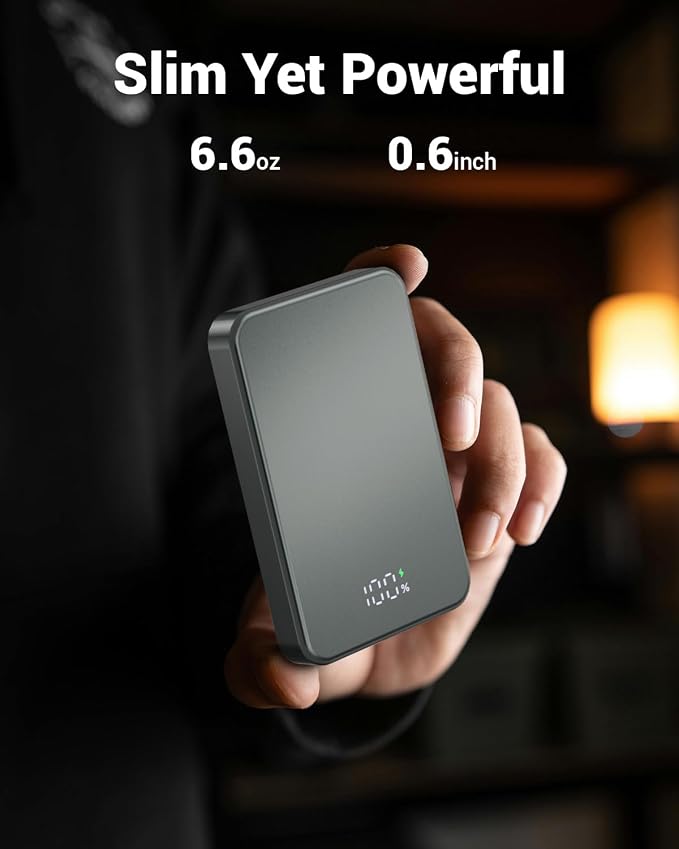for Magsafe Portable Charger, Aluminum Alloy Small 10000mAh 20W PD Magnetic - Image 5