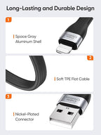 CableCreation 2-Pack Short iPhone Charger Cable 0.5FT/0.15m, USB to Lightning - Image 8