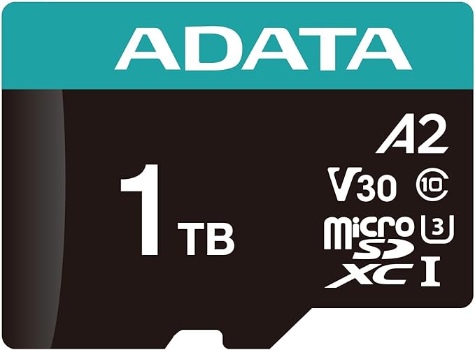 ADATA Premier Pro 1TB MicroSDXC UHS-I U3 V30 Class 10 A2 MircoSD Memory Card by ADATA