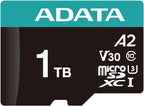 ADATA Premier Pro 1TB MicroSDXC UHS-I U3 V30 Class 10 A2 MircoSD Memory Card by ADATA
