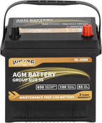 Weize Platinum AGM Battery BCI Group 35 Automotive Battery, 36 Months Warranty by WEIZE