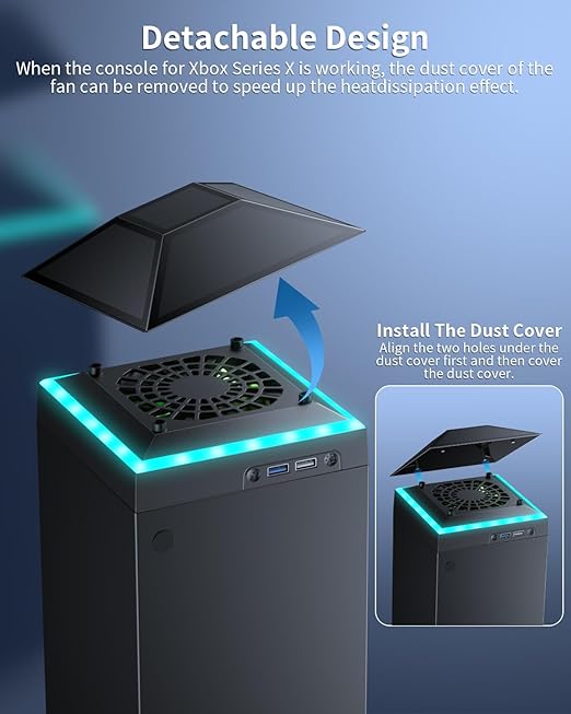 MENEEA Cooling Fan Dust Proof for Xbox Series X Console - Image 6